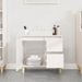 Armoire de salle de bain blanc 65x33x60 cm bois d'ingénierie - Photo n°3