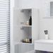 Armoire de salle de bain Blanc brillant 30x30x80 cm - Photo n°4