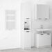 Armoire de salle de bain blanc brillant 32x34x188,5 cm - Photo n°1