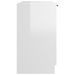 Armoire de salle de bain Blanc brillant 64,5x33,5x59 cm - Photo n°8