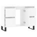 Armoire de salle de bain blanc brillant 80x33x60 cm - Photo n°4