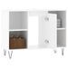 Armoire de salle de bain blanc brillant 80x33x60 cm - Photo n°4