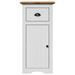 Armoire de salle de bain BODO blanc et marron 44x30x90 cm - Photo n°4