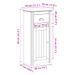 Armoire de salle de bain BODO blanc et marron 44x30x90 cm - Photo n°8