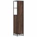 Armoire de salle de bain chêne marron 35x37,5x166 cm - Photo n°8