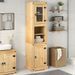 Armoire de salle de bain Corona 50x40x185 cm bois de pin massif - Photo n°3