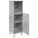 Armoire de salle de bain gris béton 30x30x100 cm - Photo n°7