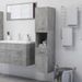 Armoire de salle de bain Gris béton 30x30x130 cm - Photo n°2