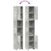 Armoire de salle de bain Gris béton 30x30x183,5 cm - Photo n°8