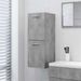 Armoire de salle de bain Gris béton 30x30x80 cm - Photo n°2