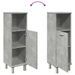 Armoire de salle de bain Gris béton 30x30x95 cm - Photo n°8