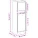 Armoire de salle de bain Gris béton 30x30x95 cm - Photo n°11