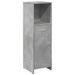 Armoire de salle de bain Gris béton 30x30x95 cm - Photo n°2