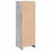 Armoire de salle de bain Gris béton 30x30x95 cm - Photo n°6