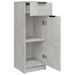 Armoire de salle de bain Gris béton 32x34x90 cm - Photo n°7