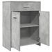 Armoire de salle de bain Gris béton 60x33x80 cm - Photo n°7