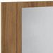 Armoire de salle de bain miroir LED chêne artisanal 40x12x45 cm - Photo n°12