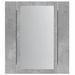 Armoire de salle de bain miroir LED gris béton bois ingénierie - Photo n°7