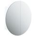 Armoire de salle de bain miroir rond et LED Blanc 47x47x17,5 cm - Photo n°2