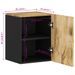 Armoire de salle de bain murale 38x33x48cm bois massif manguier - Photo n°11