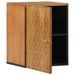 Armoire de salle de bain murale 38x33x48cm bois massif manguier - Photo n°3