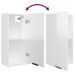 Armoire de salle de bain murale Blanc brillant 32x20x67 cm - Photo n°9