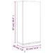 Armoire de salle de bain murale Blanc brillant 32x20x67 cm - Photo n°11