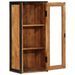 Armoire de salle de bain murale bois massif d'acacia et fer - Photo n°2