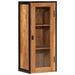 Armoire de salle de bain murale bois massif d'acacia et fer - Photo n°9