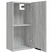 Armoire de salle de bain murale Sonoma gris 32x20x67 cm - Photo n°8