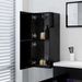 Armoire de salle de bain Noir 30x30x80 cm - Photo n°4