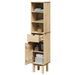 Armoire de salle de bain OTTA 35x30x159 cm bois massif de pin - Photo n°1