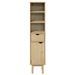 Armoire de salle de bain OTTA 35x30x159 cm bois massif de pin - Photo n°4