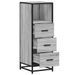 Armoire de salle de bain sonoma gris 35x37,5x100 cm - Photo n°6