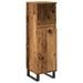 Armoire de salle de bain vieux bois 30x30x100cm bois ingénierie - Photo n°2