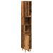 Armoire de salle de bain vieux bois 30x30x190cm bois ingénierie - Photo n°5