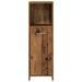 Armoire de salle de bain vieux bois 30x30x95 cm bois ingénierie - Photo n°4