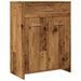 Armoire de salle de bain vieux bois 60x33x80 cm bois ingénierie - Photo n°2