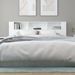 Tête de lit avec rangement Blanc 200x18,5x104,5 cm - Photo n°6