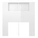 Armoire de tête de lit Blanc brillant 100x18,5x104,5 cm - Photo n°4