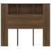 Armoire de tête de lit chêne marron 120x18,5x102,5 cm - Photo n°4