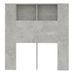 Armoire de tête de lit Gris béton 100x18,5x104,5 cm - Photo n°4