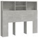 Armoire de tête de lit Gris béton 120x19x103,5 cm - Photo n°2