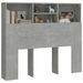 Armoire de tête de lit Gris béton 120x19x103,5 cm - Photo n°4