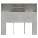 Armoire de tête de lit Gris béton 120x19x103,5 cm - Photo n°5