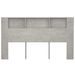 Armoire de tête de lit Gris béton 180x18,5x104,5 cm - Photo n°4