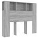 Armoire de tête de lit sonoma gris 120x18,5x102,5 cm - Photo n°2