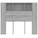 Armoire de tête de lit sonoma gris 120x18,5x102,5 cm - Photo n°4