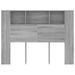 Armoire de tête de lit Sonoma gris 140x18,5x104,5 cm - Photo n°3