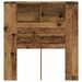 Armoire de tête de lit vieux bois 100x19x104,5 cm - Photo n°4